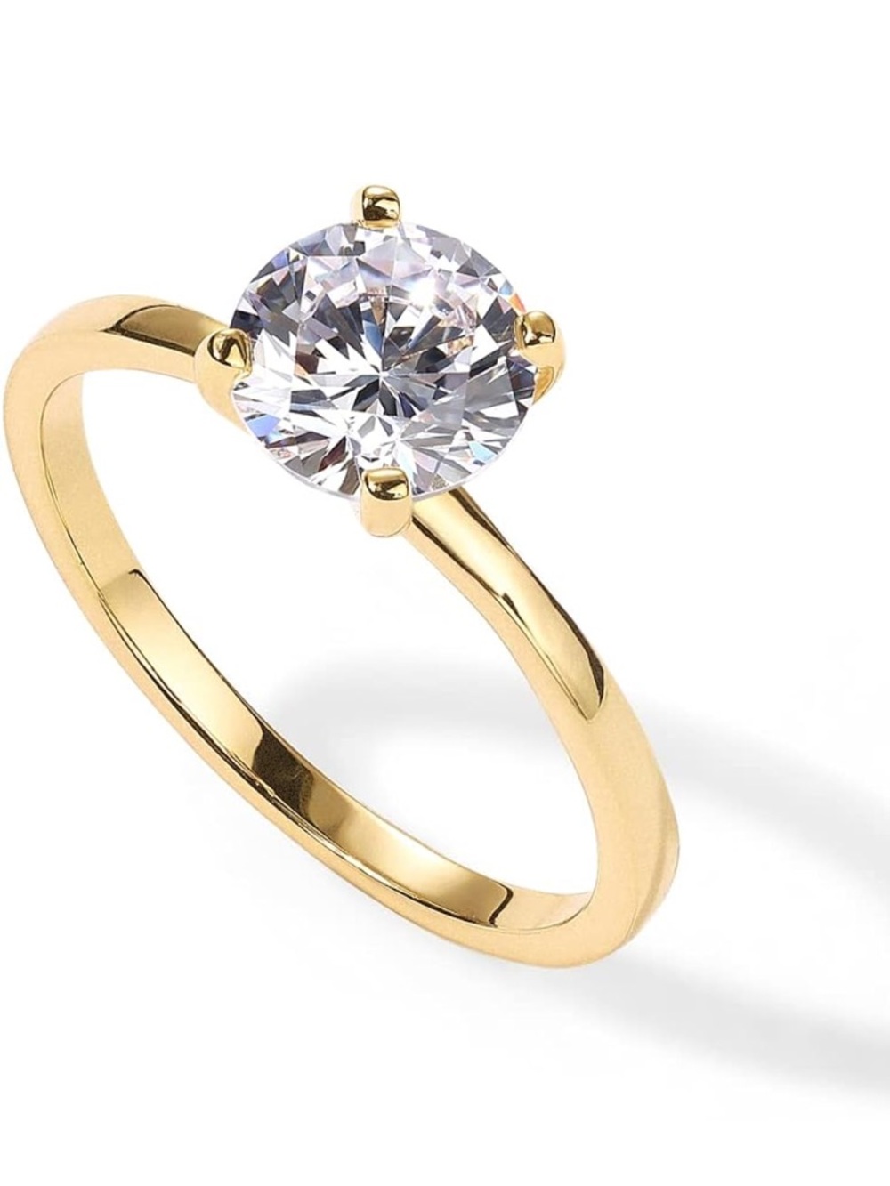 1.5ct. Round Cut Moissanite engagement ring